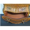 Image 10 : 2-Drawer Bombe Side Table (or Nightstand) w/ Natural Marble Top 29" x 15" x 30"H