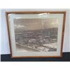 Image 1 : Vintage Scenic Photographic Image, Wood Framed & Matted 30" x 26"