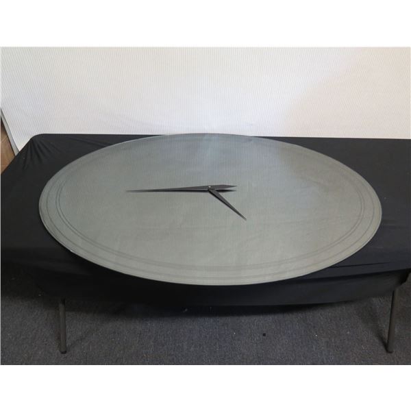 Large Cattelan Italia Oval Mirrored Wall Clock 47" x 35"