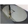 Image 7 : Large Cattelan Italia Oval Mirrored Wall Clock 47" x 35"