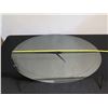 Image 9 : Large Cattelan Italia Oval Mirrored Wall Clock 47" x 35"