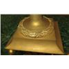 Image 7 : Very Large Brass Cast Chalice w/ Ornate Gilt Relief and Faux Malachite Overlay 24" H
