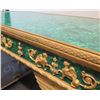 Image 3 : Large Empire Style Gilt Faux Malachite Table w/ Clawfoot Detail 63" x 31" x 33"H