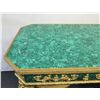 Image 5 : Large Empire Style Gilt Faux Malachite Table w/ Clawfoot Detail 63" x 31" x 33"H