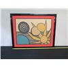 Image 6 : Vintage Abstract Modern Art, Hand Signed by Artist Alexander Calder, Framed 36" x 28"