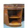 Image 10 : Maitland-Smith Oval Executive Desk w/ Drawers & Cabinet, Marquetry Detail 70" x 44" x 30"H