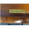 Image 12 : Maitland-Smith Oval Executive Desk w/ Drawers & Cabinet, Marquetry Detail 70" x 44" x 30"H
