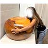 Image 9 : Very Large Kou Wood Bowl, Signed by R.W. Butts 26" Rim Dia, 16.5"H