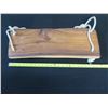 Image 12 : MDZ Creations Koa Wood Swing w/ Maker's Mark & Rope Handles 24" x 9"