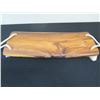 Image 2 : MDZ Creations Koa Wood Swing w/ Maker's Mark & Rope Handles 24" x 9"