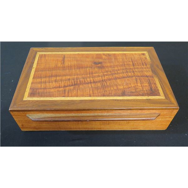 Koa Wood Box 16" x 9.5" x 4"H