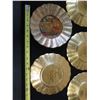 Image 16 : Qty 8 Lesley Roy Hand Illuminated Minstrel Angels Fluted Plates in 24kt Gold 8" dia
