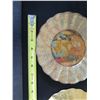 Image 17 : Qty 8 Lesley Roy Hand Illuminated Minstrel Angels Fluted Plates in 24kt Gold 8" dia