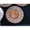 Image 2 : Qty 8 Lesley Roy Hand Illuminated Minstrel Angels Fluted Plates in 24kt Gold 8" dia
