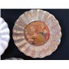 Image 6 : Qty 8 Lesley Roy Hand Illuminated Minstrel Angels Fluted Plates in 24kt Gold 8" dia