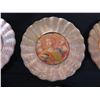 Image 8 : Qty 8 Lesley Roy Hand Illuminated Minstrel Angels Fluted Plates in 24kt Gold 8" dia