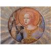 Image 4 : Qty 2 Lesley Roy Hand Illuminated Renaissance Minstrel Angels Fluted Plates in 24kt Gold 12" dia
