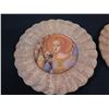 Image 2 : Qty 2 Lesley Roy Hand Illuminated Renaissance Minstrel Angels Fluted Plates in 24kt Gold 12" dia