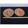 Image 9 : Qty 2 Lesley Roy Hand Illuminated Renaissance Minstrel Angels Fluted Plates in 24kt Gold 12" dia