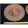 Image 10 : Qty 2 Lesley Roy Hand Illuminated Renaissance Minstrel Angels Fluted Plates in 24kt Gold 12" dia