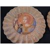 Image 2 : Qty 2 Lesley Roy Hand Illuminated Renaissance Minstrel Angels Fluted Plates in 24kt Gold 12" dia