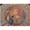 Image 3 : Qty 2 Lesley Roy Hand Illuminated Renaissance Minstrel Angels Fluted Plates in 24kt Gold 12" dia