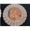 Image 4 : Qty 2 Lesley Roy Hand Illuminated Renaissance Minstrel Angels Fluted Plates in 24kt Gold 12" dia