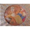 Image 2 : Qty 2 Lesley Roy Hand Illuminated Renaissance Minstrel Angels Fluted Plates in 24kt Gold 12" dia