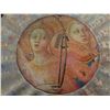 Image 3 : Qty 2 Lesley Roy Hand Illuminated Renaissance Minstrel Angels Fluted Plates in 24kt Gold 12" dia
