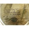 Image 6 : Qty 2 Lesley Roy Hand Illuminated Renaissance Minstrel Angels Fluted Plates in 24kt Gold 12" dia