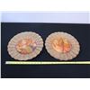 Image 7 : Qty 2 Lesley Roy Hand Illuminated Renaissance Minstrel Angels Fluted Plates in 24kt Gold 12" dia