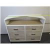Image 13 : SmartStuff 5321001 Curved Dresser w/ 6 Drawers & Hutch Top w/ Outlet 48" x 18" x 44"H