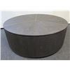 Image 1 : Stanley Furniture CARB-P2 Sundial Cocktail Table, Hollow Wood Base, Faux Shagreen 48" Dia, 17"H