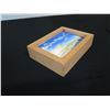 Image 2 : Small Painting on Canvas, Landscape by Kelly Sueda, Wood Framed 8.5" x 6.5" x 2"H