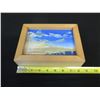 Image 5 : Small Painting on Canvas, Landscape by Kelly Sueda, Wood Framed 8.5" x 6.5" x 2"H