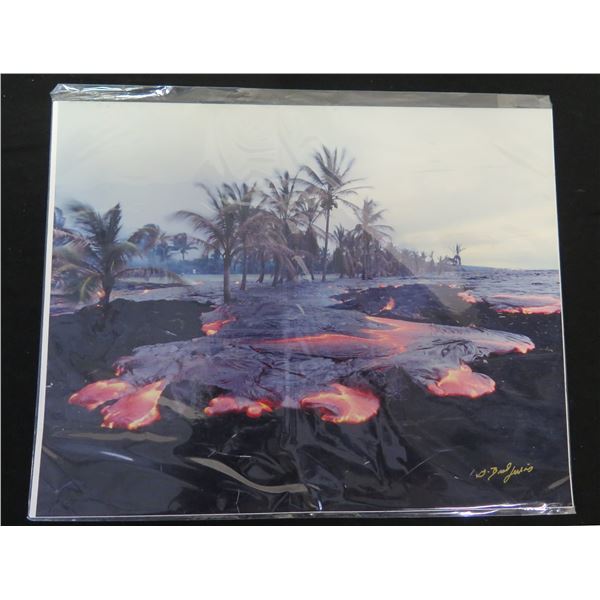 Photographic Art, Lava, Omjalla Images, Signed by Artist G. Brad Lewis, Unframed