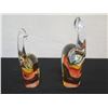 Image 2 : Qty 2 Murano Glass Elephants Made in Italy, Misc Sizes