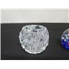 Image 2 : Decorative Glass Balls, Natural Stone Ball & Multi-Faceted Candle Holder w/ Display Stand