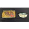 Image 1 : Vintage Black Box w/ Troika Scene Made in Russia & Fedoskino Winter Page Trinket Box, Misc Sizes