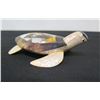 Image 1 : Decorative Turtle Figurine with Inlays 4.5" L
