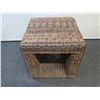 Image 2 : Woven Hollow Side Table 21" x 21" x 23"H