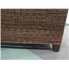 Image 11 : Woven Bed Frame 76" x 95" x 48"H (mattress and quilted bedspread not included)