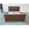 Image 13 : Woven Bed Frame 76" x 95" x 48"H (mattress and quilted bedspread not included)