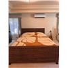 Image 1 : Woven Bed Frame 76" x 95" x 48"H (mattress and quilted bedspread not included)