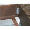 Image 21 : Woven Bed Frame 76" x 95" x 48"H (mattress and quilted bedspread not included)