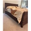 Image 2 : Woven Bed Frame 76" x 95" x 48"H (mattress and quilted bedspread not included)