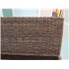 Image 9 : Woven Bed Frame 76" x 95" x 48"H (mattress and quilted bedspread not included)