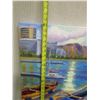 Image 10 : Oil Painting on Canvas, View of Diamond Head, Signed by WB Wayne Christiansen, 30" x 24" Unframed