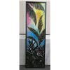 Image 1 : Aloha Ipo - Nature Lover Acrylic Painting on Wood Signed by Artist Leighton Lam, 19"x63" Framed