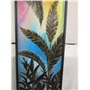 Image 3 : Aloha Ipo - Nature Lover Acrylic Painting on Wood Signed by Artist Leighton Lam, 19"x63" Framed